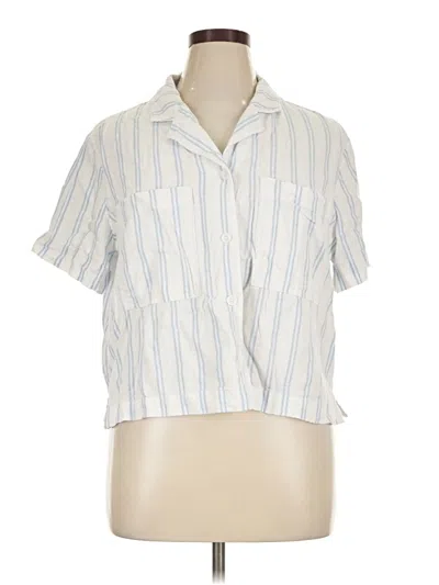 Pre-owned Buffalo By David Bitton Short Sleeve Blouse In Blue