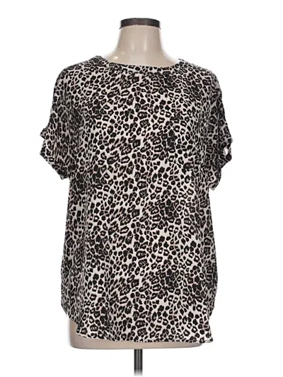 Pre-owned Buffalo By David Bitton Short Sleeve Blouse In Brown