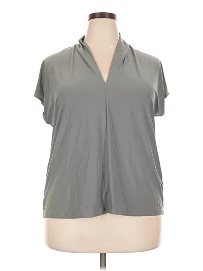 Pre-owned Buffalo By David Bitton Short Sleeve Blouse In Gray