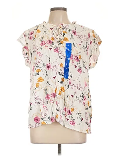 Pre-owned Buffalo By David Bitton Short Sleeve Blouse In Ivory