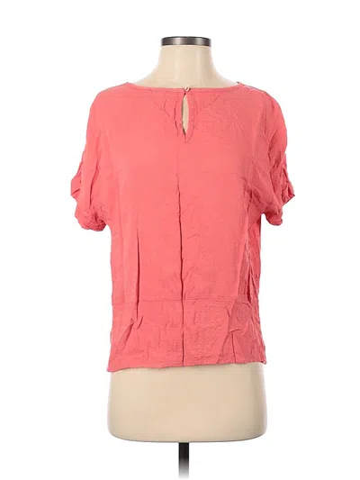 Pre-owned Buffalo By David Bitton Short Sleeve Blouse In Pink