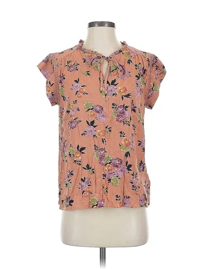 Pre-owned Buffalo By David Bitton Short Sleeve Blouse In Pink