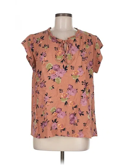 Pre-owned Buffalo By David Bitton Short Sleeve Blouse In Pink