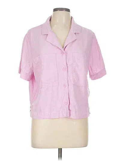 Pre-owned Buffalo By David Bitton Short Sleeve Blouse In Pink