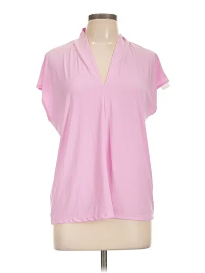 Pre-owned Buffalo By David Bitton Short Sleeve Blouse In Pink