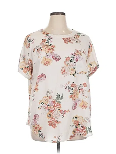 Pre-owned Buffalo By David Bitton Short Sleeve Blouse In White