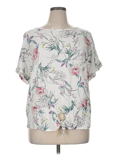 Pre-owned Buffalo By David Bitton Short Sleeve Blouse In White