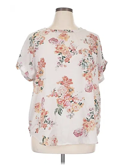 Pre-owned Buffalo By David Bitton Short Sleeve Blouse In White