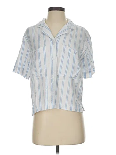 Pre-owned Buffalo By David Bitton Short Sleeve Button Down Shirt In Blue