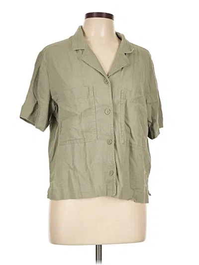 Pre-owned Buffalo By David Bitton Short Sleeve Button Down Shirt In Green