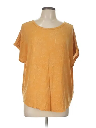 Pre-owned Buffalo By David Bitton Short Sleeve T-shirt In Yellow