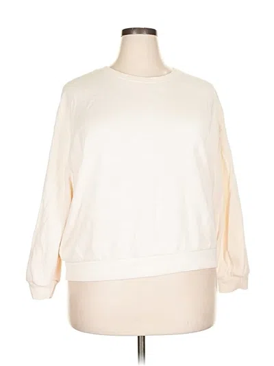 Pre-owned Buffalo By David Bitton Sweatshirt In White