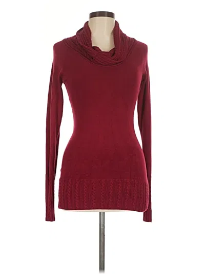 Pre-owned Buffalo By David Bitton Turtleneck Sweater In Burgundy