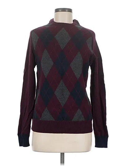 Pre-owned Buffalo By David Bitton Turtleneck Sweater In Burgundy