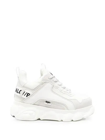 Buffalo Cdl Chai Logo-patch Panelled Sneakers In White