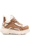 Buffalo Cdl Chai Shearling Platform Sneakers In Neutral