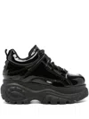 Buffalo Classic Low Chunky-sole Sneakers In Black