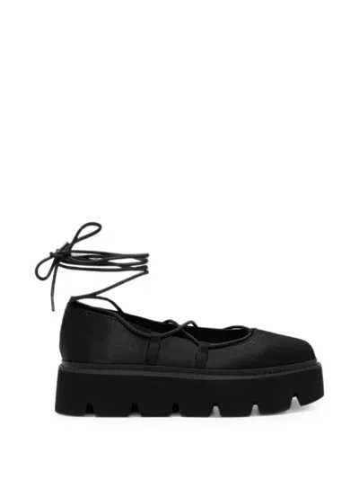Buffalo Darya Ghillie Lace-up Platform Pumps In Multi