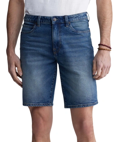 Buffalo David Bitton Men's Dean Relaxed-straight Fit Stretch 10.5" Denim Shorts In Indigo