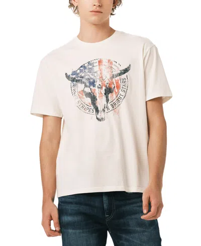 Buffalo David Bitton Men's Classic Short-sleeve Silhouette T-shirt In White