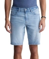 BUFFALO DAVID BITTON MEN'S DEAN RELAXED-STRAIGHT FIT STRETCH 10.5" DENIM SHORTS