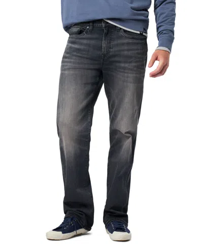 Buffalo David Bitton Men's Easy Fit Straight Ruffer Jeans In Black
