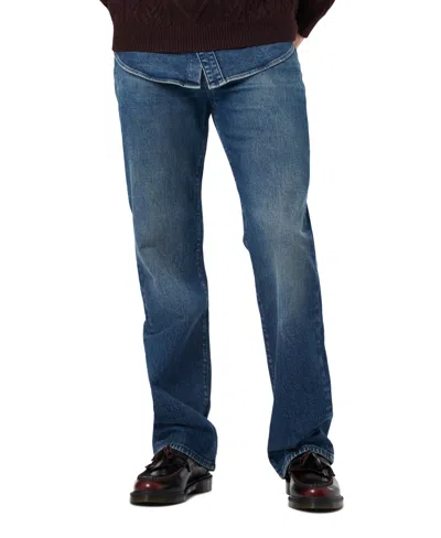 Buffalo David Bitton Men's Easy Fit Straight Ruffer Jeans In Dark Grey Wash