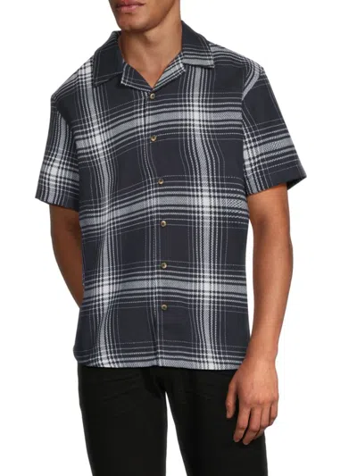 Buffalo David Bitton Men's Elian Plaid Camp Shirt