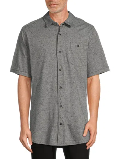 Buffalo David Bitton Men's Elvision Heathered Shirt In Grey