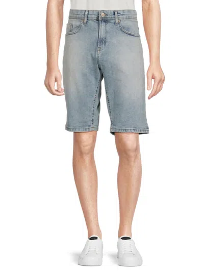 Buffalo David Bitton Men's Evan-x Denim Shorts In Bleached Blue