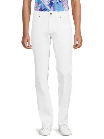 Buffalo David Bitton Men's Evan X High Rise Slim Straight Jeans In White