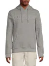 Buffalo David Bitton Men's Fabison Logo Hoodie In Heather Grey