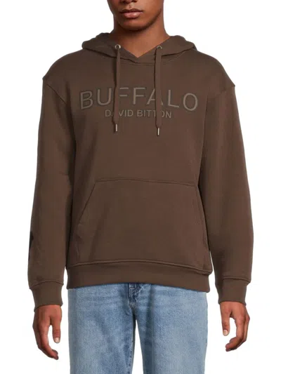Buffalo David Bitton Men's Fabisono Logo Hoodie In Brown