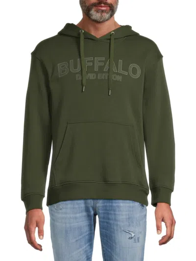 Buffalo David Bitton Men's Fabisono Logo Hoodie In Green