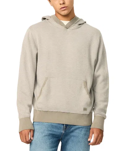 Buffalo David Bitton Men's Hooded Striped Wanto Sweater In Neutral