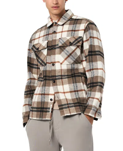 Buffalo David Bitton Men's Jace Plaid Button Front Shacket In Brown