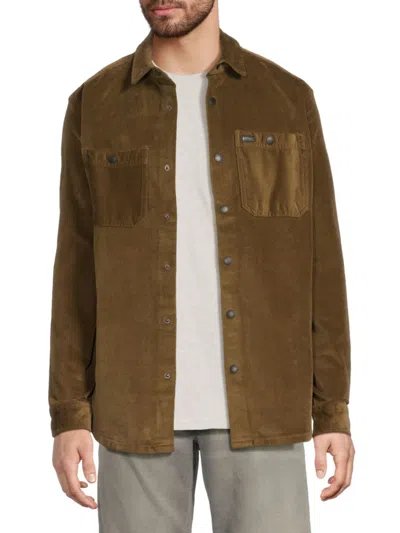 Buffalo David Bitton Men's Jafar Chest Pocket Shirt In Green