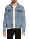 Buffalo David Bitton Men's Joe Classic Denim Jacket In Purple