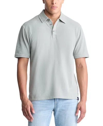 Buffalo David Bitton Men's Kabold Cotton Washed Polo Shirt In Iceberg Green