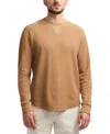 Buffalo David Bitton Men's Kaleb Long Sleeve Crewneck Textured T-shirt In Brown