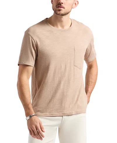 Buffalo David Bitton Men's Kander Slub Knit Crew Neck T-shirt In Tuffet