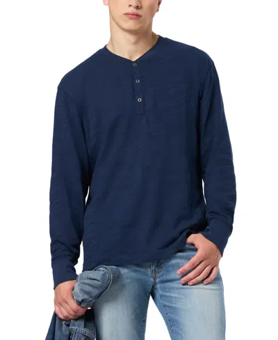 Buffalo David Bitton Men's Kandid Henley Shirt In Blue