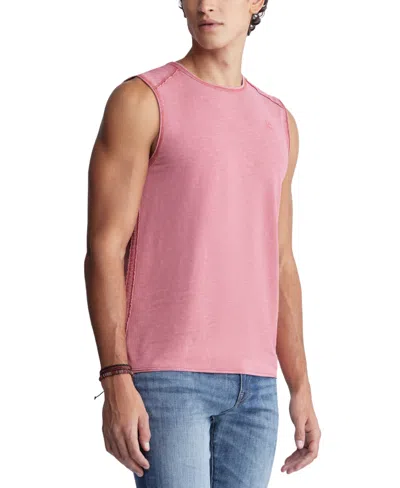 Buffalo David Bitton Men's Karmola Relaxed-fit Textured Muscle T-shirt In Mineral Red