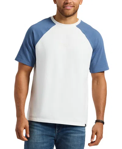 Buffalo David Bitton Men's Killabee Colorblocked Raglan Sleeve T-shirt In Moonlight Blue