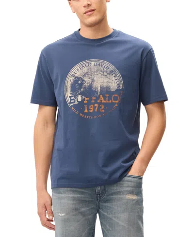 Buffalo David Bitton Men's Kingly Short-sleeve T-shirt In Blue
