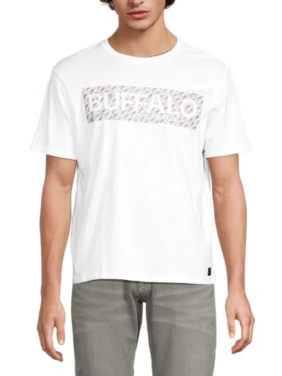 Buffalo David Bitton Men's Nakoa Logo T-shirt In White