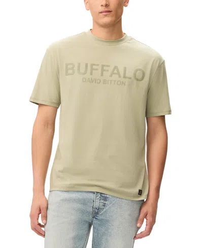 Buffalo David Bitton Men's Navi Graphic T-shirt In Green
