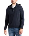 Buffalo David Bitton Men's Relaxed-fit Kolder Henley Hoodie In Blue
