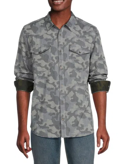 Buffalo David Bitton Men's Sagat Camouflage Shirt In Mirage