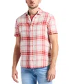 Buffalo David Bitton Men's Sagrino Fitted Short Sleeve Plaid Button-front Shirt